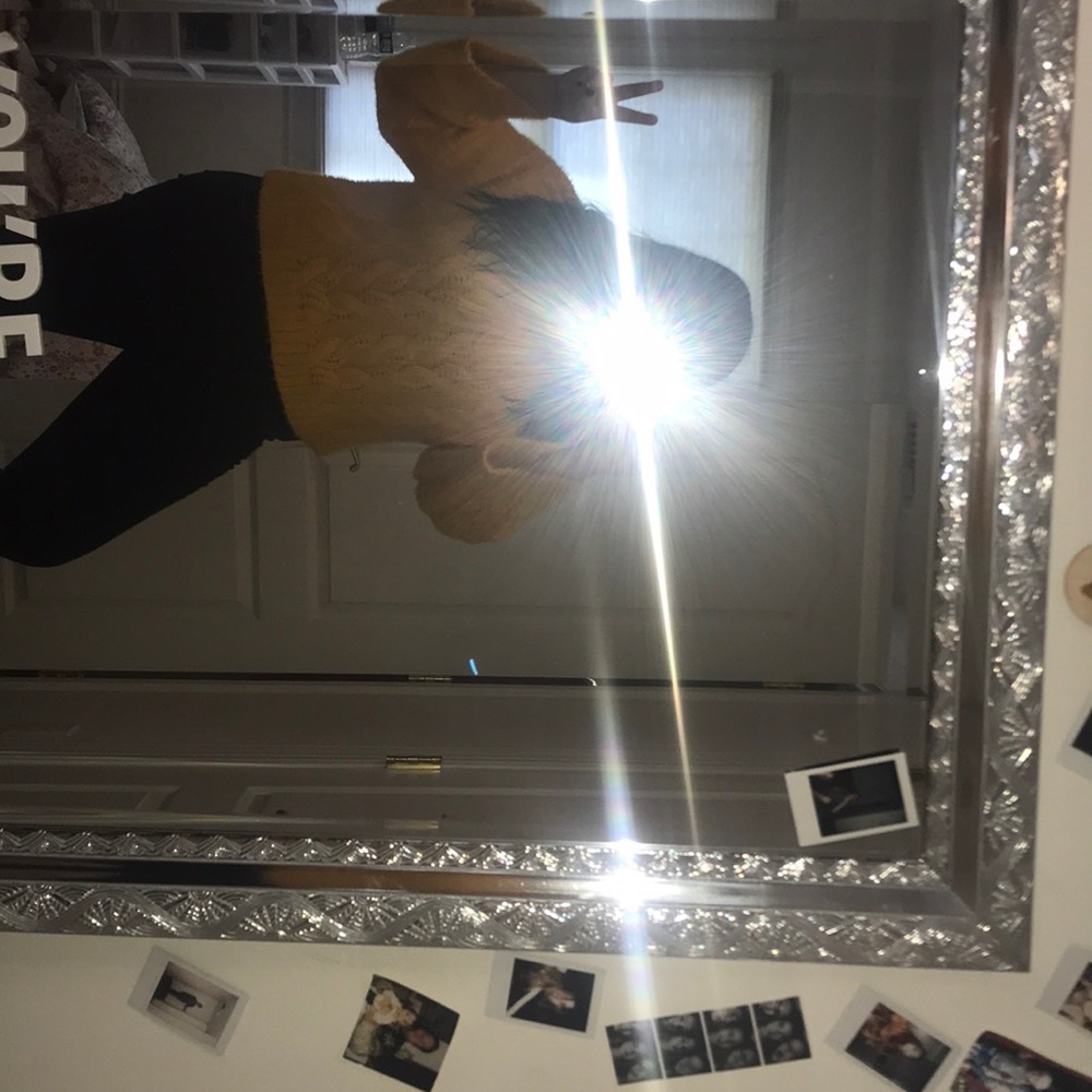 Sun and moon yellow sweater!!